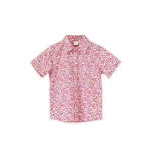 Рубашка с воротником Beet World из 100% премиум-хлопка с забавными принтами для мальчиков 10047625