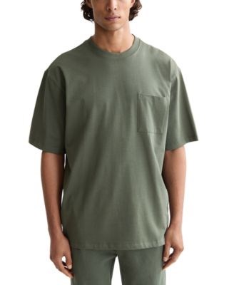 Хлопковая футболка с коротким рукавом и карманом Scotch &amp, Soda, расслабленный крой, с вышивкой 11233605