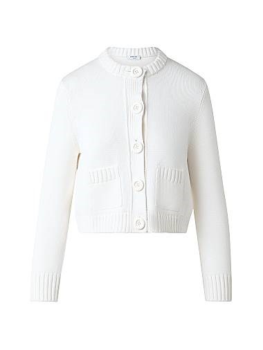 Кардиган из хлопка Akris punto с пуговицами, длинными рукавами и карманами 11018626