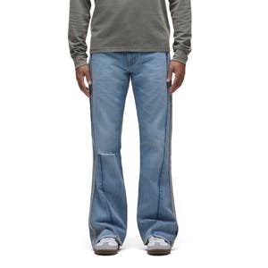 Hudson Jeans Джинсы Walker Reconstruction Kick Flare из мягкого денима с расширяющейся юбкой и пятью карманами 10047543