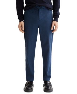 Scotch &amp, Soda Мужские укороченные брюки-джоггеры Finch из сірсукера с зауженным и легким покроем 11230900