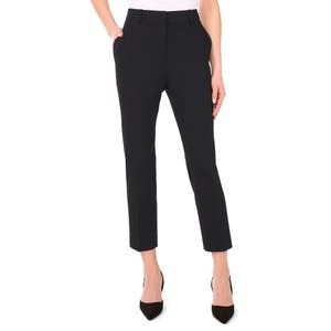 Легкие укороченные брюки Halogen® с высокой талией: застежка на клейкой ленте, карманы спереди и сзади 10041721