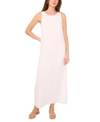 Женское макси-платье без рукавов от Vince Camuto с текстурированной отделкой и А-силуэтом 11231285