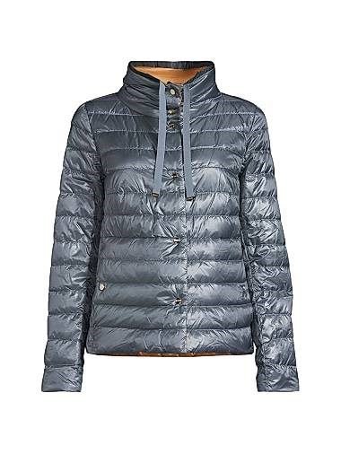 Ультралёгкая реверсивная нейлоновая пуховая куртка Herno с утеплением, длинными рукавами и карманами 11028171