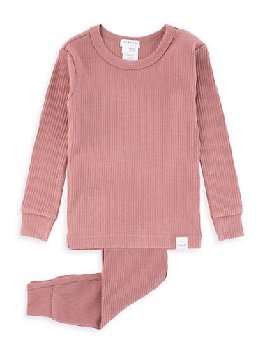 Firsts by Petit Lem Комплект молодёжных рифлёных пижам из 2 предметов, 55% хлопок, 40% модал, 5% эластан 11164524