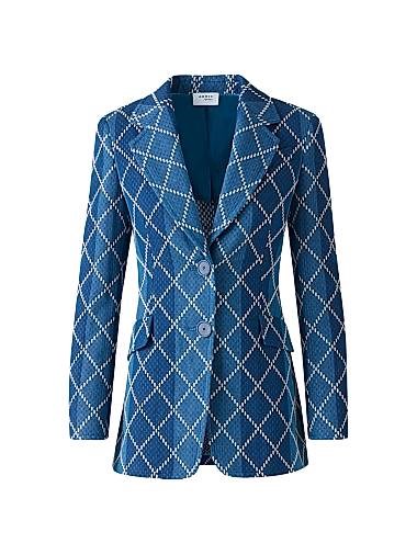 Хлопковый жакет с одинарной застёжкой Akris Punto с жаккардовым узором в виде ромбов, лонгслив 11169940