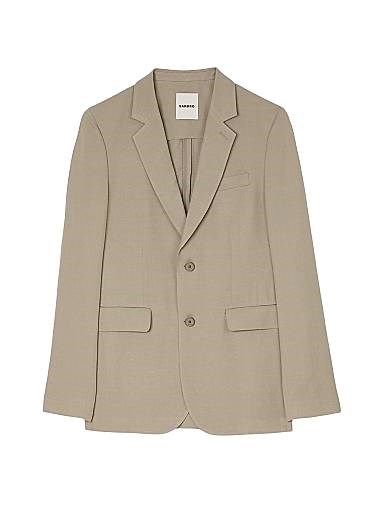 Классический пиджак Sandro с неструктурированным кроем, длинными рукавами и двумя карманами 11009041