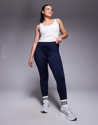 Леггинсы 4505 для зала с высокой талией, внутренним карманом, в глубоком темно-синем цвете 11171109