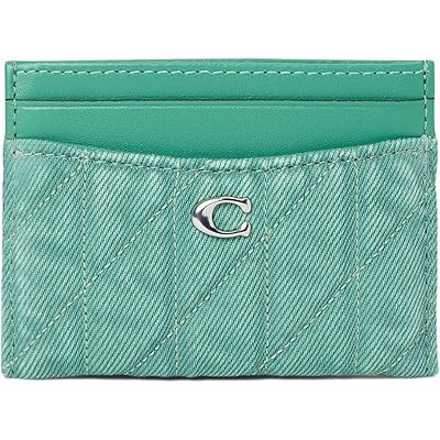 Coach Картхолдер Essential из денима и натуральной кожи с тиснением, на 5 кармашков для кредитных карт 11228870