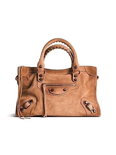 Balenciaga Сумка Le City Small замшевая, с двумя ручками и регулируемым плечевым ремнем, размеры 30 x 19 x 10 см 11167564