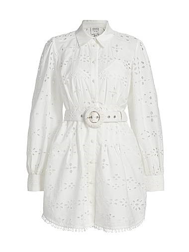 Мини-рубашка Adya от Hemant &amp, Nandita с расклешённым воротником и длинными рукавами, 100% хлопок 11166119