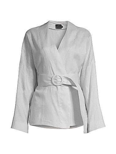 Undra Celeste Belted Wrap Jacket 11164940