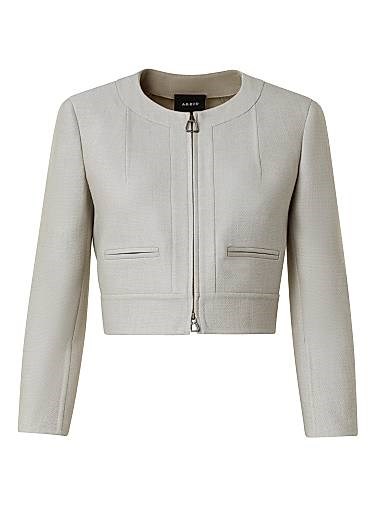 Akris Wool Crepe Short Zip Jacket 11164856