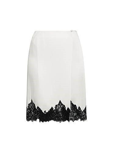 Stella McCartney Satin-Lace Wrap Mini-Skirt 11166554