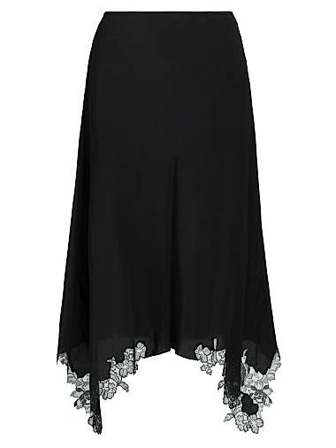 Юбка Stella McCartney из органического шелка с кружевной отделкой, произведенная в Италии 11020526