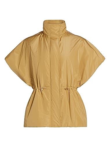 Fabiana Filippi Taffeta Padded Drawcord Cape 11169297