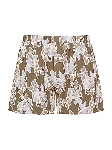 Мужские хлопковые боксеры Hanro коллекции Fancy Woven с эластичным поясом и застёжкой на пуговицу 11164878