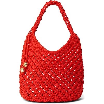 Madewell Большая плетеная хлопковая сумка с регулируемым ремешком и просторным интерьером 11167297