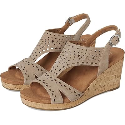 Женские замшевые босоножки Rockport Belis на высоком каблуке с амортизацией truTECH 11170923