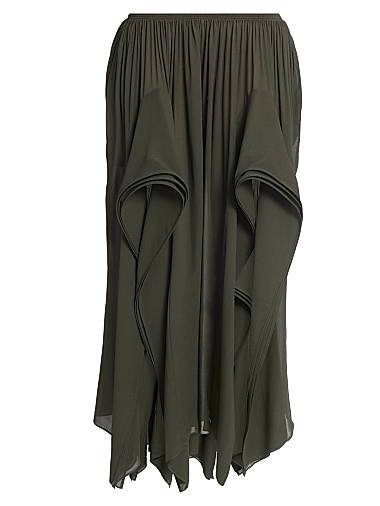 Драпированные брюки Peek от Alaia с эластичным поясом из 100% вискозы, Франция 11166882