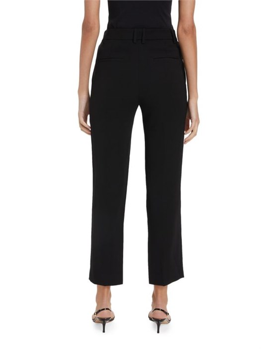 Прямые брюки Vince из крепа с низкой посадкой и облегающим силуэтом, с поясом на резинке 11170774