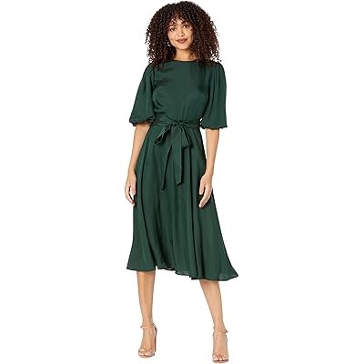 Шелковое твиловое платье-коктейль от Kate Spade New York с полупраздничным силуэтом и завязками на талии 11177604