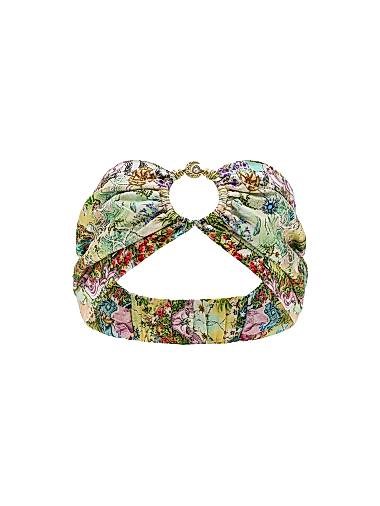 Camilla Шелковый ободок Just Coasting с принтом и кольцом, 100% шелк 11166228