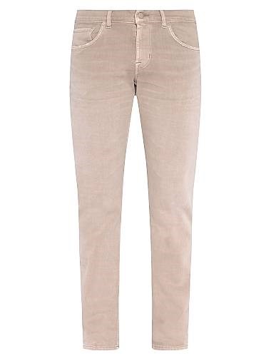 7 For All Mankind Узкие джинсы D-Slimmy-Left Hand из эластичного хлопка, 92% хлопка, производство Италия 10049551