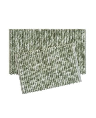 French Connection Коврик для ванной из мягкого шенилла с чешуйчатыми узорами, 43 см x 61 см, нескользящая основа, яркий многоцветный дизайн 11228379