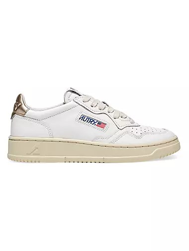 Кожаные низкие кроссовки Autry Medalist с круглым носком и резиновой подошвой 10049517