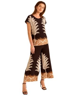 Женская блуза-кафтан с круглым вырезом от Vince Camuto, 95% полиэстера и 5% спандекса, стильными короткими рукавами 11233439