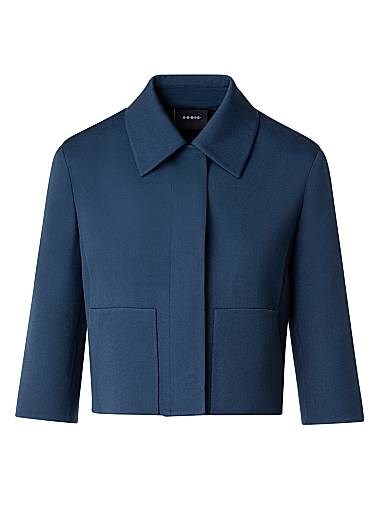 Короткая куртка Winslow из двусторонней шерсти с потайной застежкой на пуговицах, Akris 11165749