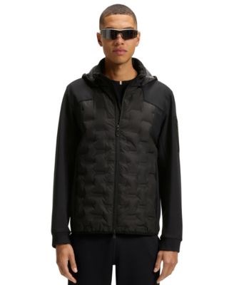 Hugo Boss Куртка BOSS с пуховым наполнителем, вшитым логотипом и съемным капюшоном для любого сезона 11177205