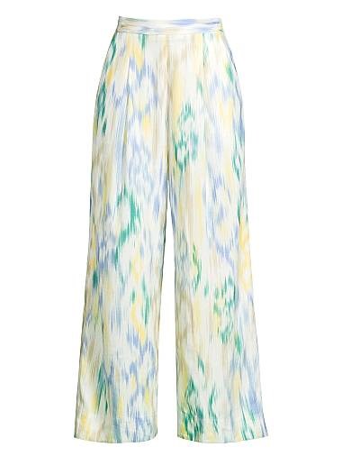 Кюлоты Undra Celeste с принтом икат с боковыми карманами и широкими штанинами 11165727