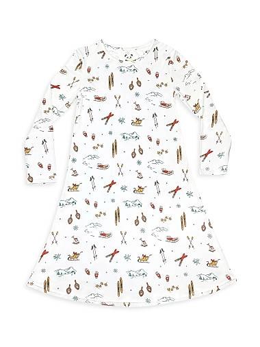 Лонгслив для девочек Bellabu Bear в винтажном стиле с праздничным принтом, 95% вискозы, 5% спандекса 11165542