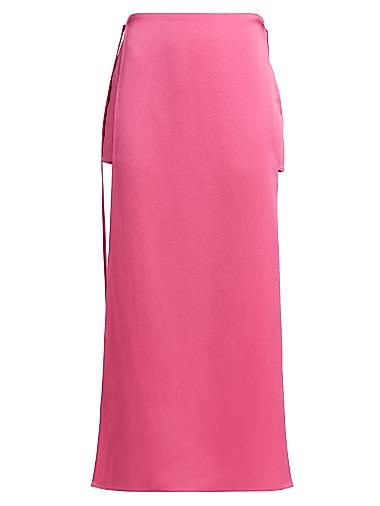 Сатиновая макси-юбка с разрезами и завязками Zurich от Alexis, 82% ацетат, 8% вискоза 11165165