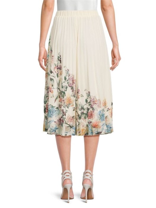 Миди-юбка с цветочным принтом и мягкими складками от WDNY, с эластичным поясом 11170122