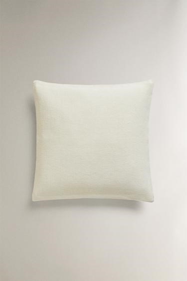 Zara Home Декоративная наволочка из джута и хлопка, однотонная 11171554