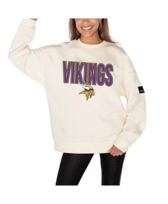 Gameday Couture Женский лонгслив с капюшоном из премиум флиса Minnesota Vikings с дизайнерскими принтами 11239647