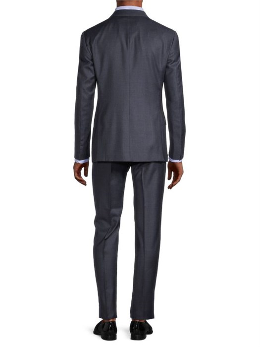 Пиджак в клетку из шерсти Giorgio Armani с длинными рукавами и однобортной застежкой, Италия 11231812