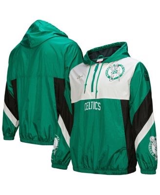 Mitchell &amp, Ness Мужская ветровка Boston Celtics Kelly Green Hardwood Classics с короткой молнией и сетчатой подкладкой 11223409