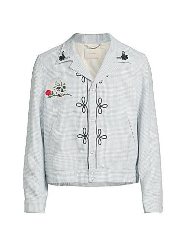 Second/Layer Куртка-рубашка Flora из virgin wool с вышивкой и карманами, длинными рукавами, итальянское производство 11025804