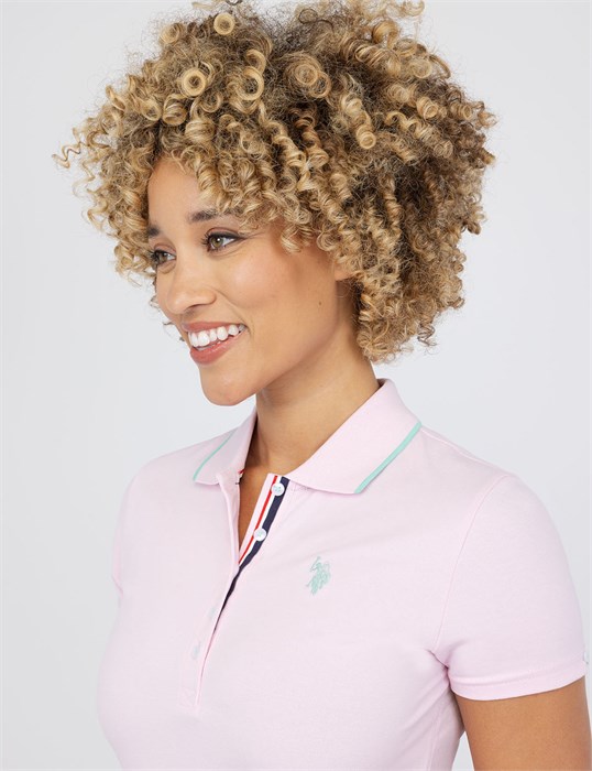 Молодёжное платье-поло с контрастными вставками от U.S. Polo Assn. 11234355