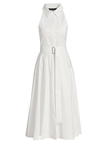 Платье-рубашка из хлопкового поплина без рукавов с поясом Dorothy от Proenza Schouler 11166103