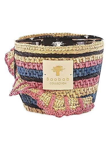 Baobab Ароматическая свеча Fety Mandihi, ручная заливка, стеклянный сосуд, 4 аромата: ветивер, цветок соли, янтарь 11166129