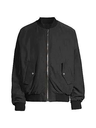 Реверсивная бомбер-куртка Balmain с небесным принтом и длинными рукавами из 100% хлопка, Италия 11164895