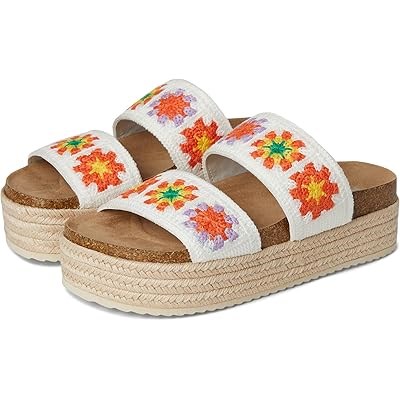 Сандалии MIA™ Belita на платформе с кружевными лентами и толстым канатным каблуком 11226484