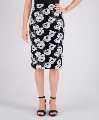 Женская юбка-карандаш Muse с пайетками, задней молнией и подкладкой 11233432