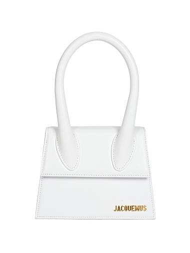 Jacquemus Кожаная сумка Le Chiquito Moyen с регулируемым съемным ремешком, сделанная в Италии 11168550