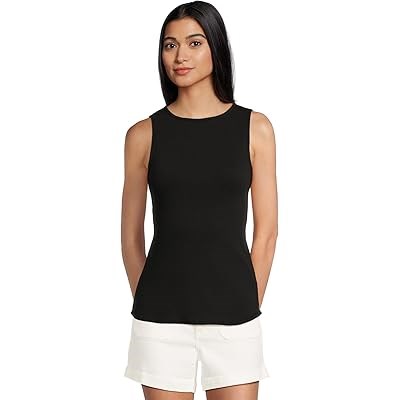 Облегающий топ без рукавов Mod-o-doc Hi-lo с асимметричным подолом из 100% хлопка для комфортного ношения 11167383